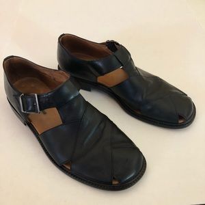 Tommy Bahama mens closed toe sandal 10 black $150